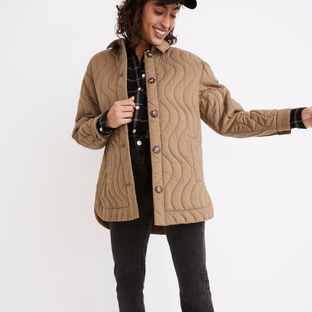 Madewell Quilted Belrose Shirt-Jacket Size S - Picture 1 of 13